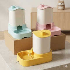 BỘ ĂN TỰ ĐỘNG HÌNH NGÔI NHÀ DÀNH CHO CHÓ MÈO