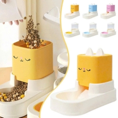 BỘ ĂN TỰ ĐỘNG HÌNH TAI MÈO DÀNH CHO CHÓ MÈO