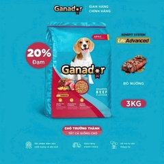 THỨC ĂN HẠT GANADOR BÒ - CHÓ TRƯỞNG THÀNH BAO XÁ 10KG