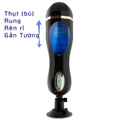 Âm Đạo Giả Tự Động Thụt Rung Có Đế Gắn Tường - AD114