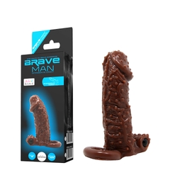 Bao Cao Su Đôn Dên Da Nâu Có Gai Và Rung - DZ38