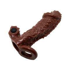 Bao Cao Su Đôn Dên Da Nâu Có Gai Và Rung - DZ38