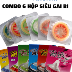 Combo 6 bao cao su gai bi đủ loại - DZ44