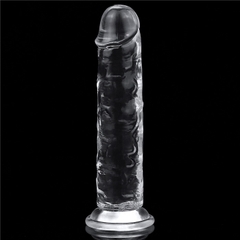 Dương vật giả tốt silicon trong suốt gắn tường - DV245