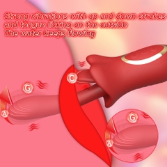 Đồ Người Lớn Rung Ngoáy Kết Hợp Lưỡi Liếm 3 in 1 - MX101