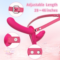 Dildo dây đeo 2 đầu rung điều khiển - DV264