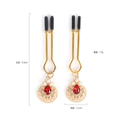 Kẹp vú mạ vàng 24K siêu vip - K01