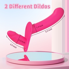 Dildo dây đeo 2 đầu rung điều khiển - DV264