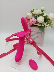 Dildo dây đeo 2 đầu rung điều khiển - DV264