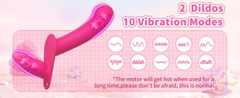 Dildo dây đeo 2 đầu rung điều khiển - DV264
