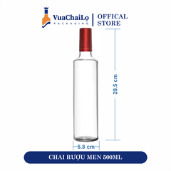 Chai Rượu Men Nắp Bi 500ML