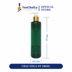 Chai Nhựa Dáng Trụ 180ML