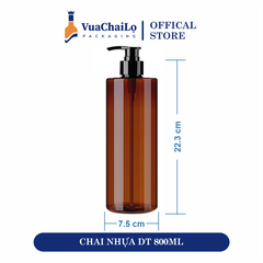 Chai Nhựa Dáng Trụ 800ML