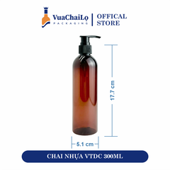 Chai Nhựa Vai Tròn Dáng Cao 300ML