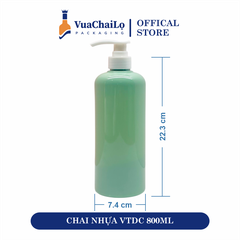 Chai Nhựa Vai Tròn Dáng Cao 800ML