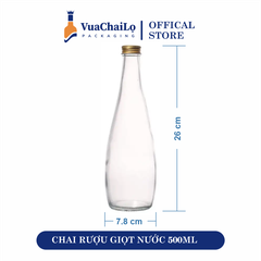 Chai Rượu Giọt Nước 500ML