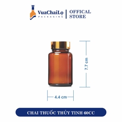 Chai Thuốc Thủy Tinh 60CC