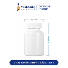 Chai Thuốc Nhựa Trắng 120CC