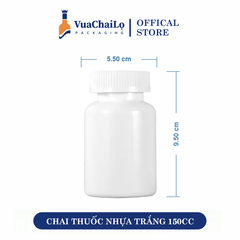 Chai Thuốc Nhựa Trắng 150CC