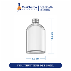 Chai Thủy Tinh Dẹt 250ML
