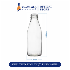 Chai Thủy Tinh Thực Phẩm 180ML