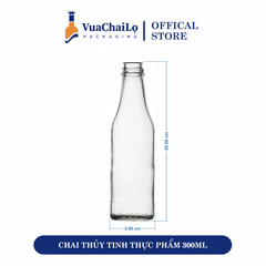 Chai Thủy Tinh Thực Phẩm 300ML