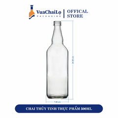Chai Thủy Tinh Thực Phẩm 500ML