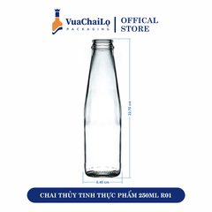 Chai Thủy Tinh Thực Phẩm 250ML R01