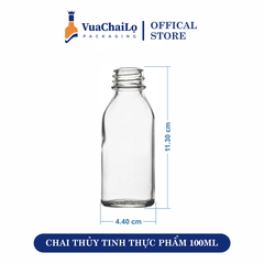 Chai Thủy Tinh Thực Phẩm 100ML