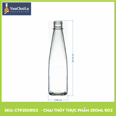 Chai Thủy Tinh Thực Phẩm 250ml R02