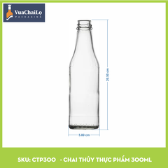 Chai Thủy Tinh Thực Phẩm 300ml