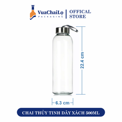 Chai Thủy Tinh Nắp Dây Xách 500ML