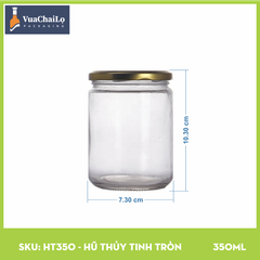 Hũ Thủy Tinh Tròn 350ml