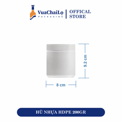 Hũ Nhựa HDPE 200 gam