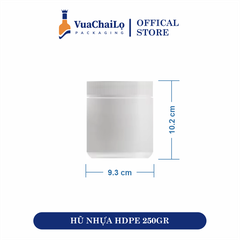 Hũ Nhựa HDPE 250 gam