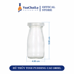 Hũ Thủy Tinh Pudding Cao 100ML