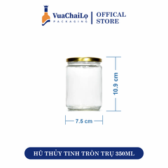 Hũ Thủy Tinh Tròn 350ml