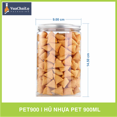 Hũ Nhựa PET Nắp Nhôm 900ml