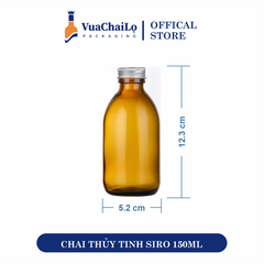 Chai Thủy Tinh Siro 150ML