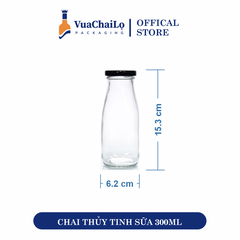 Chai Thủy Tinh Tròn 300ml