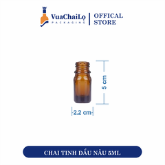 Chai Tinh Dầu Nâu 5ml