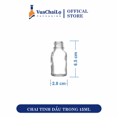 Chai Tinh Dầu Trắng 15ml