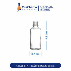 Chai Tinh Dầu Trắng 50ml