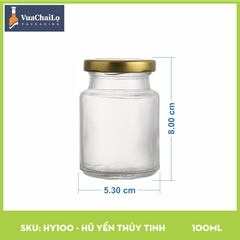 Hũ Yến Thủy Tinh 100ml