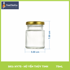 Hũ Yến Thủy Tinh 75ml