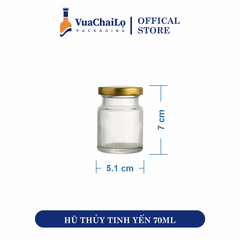 Hũ Chưng Yến Thủy Tinh 75ml
