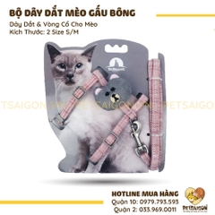 Bộ Dây Dắt Cho Chó Mèo Gấu Bông