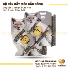 Bộ Dây Dắt Cho Chó Mèo Gấu Bông