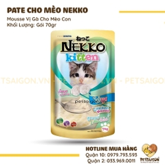 Pate Cho Mèo Nekko Gói 70G
