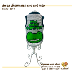 Áo Cho Chó Mèo Áo Ba Lỗ Summer